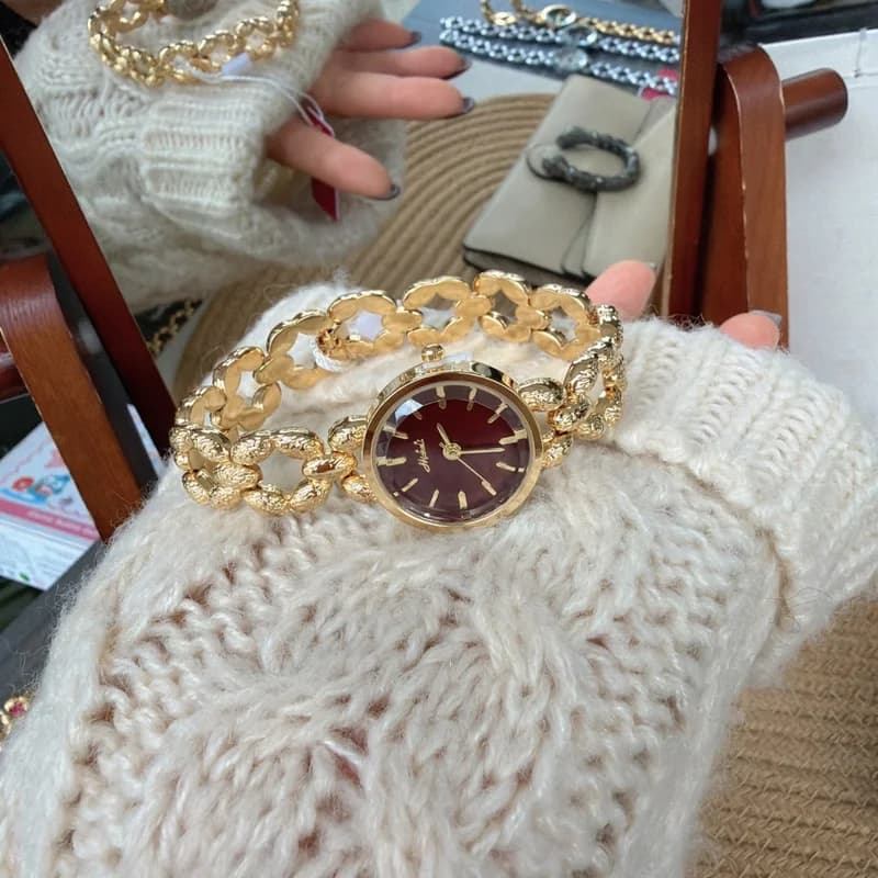 Mishali 250151- Golden Bracelet Golden Maroon
