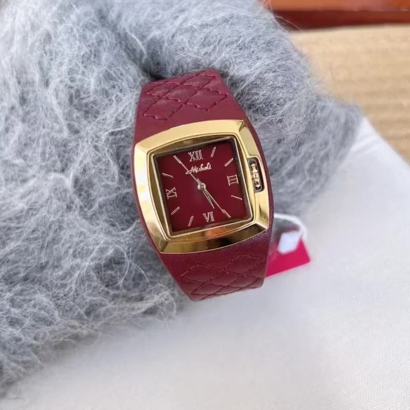 Mishali M24051 Ladies Formal Watch- Red Wine – view 2