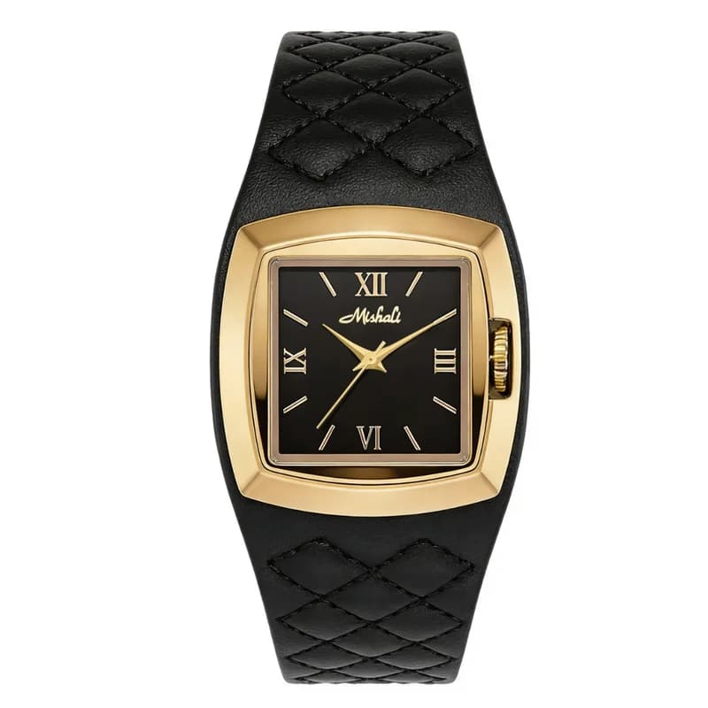 Mishali M24051 Ladies Formal Watch- Black