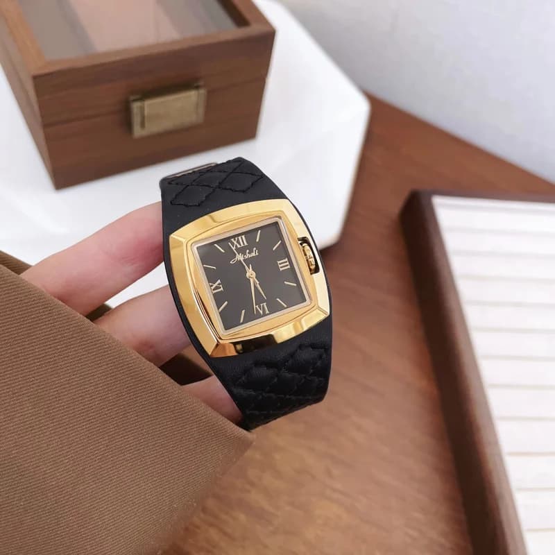 Mishali M24051 Ladies Formal Watch- Black – view 3