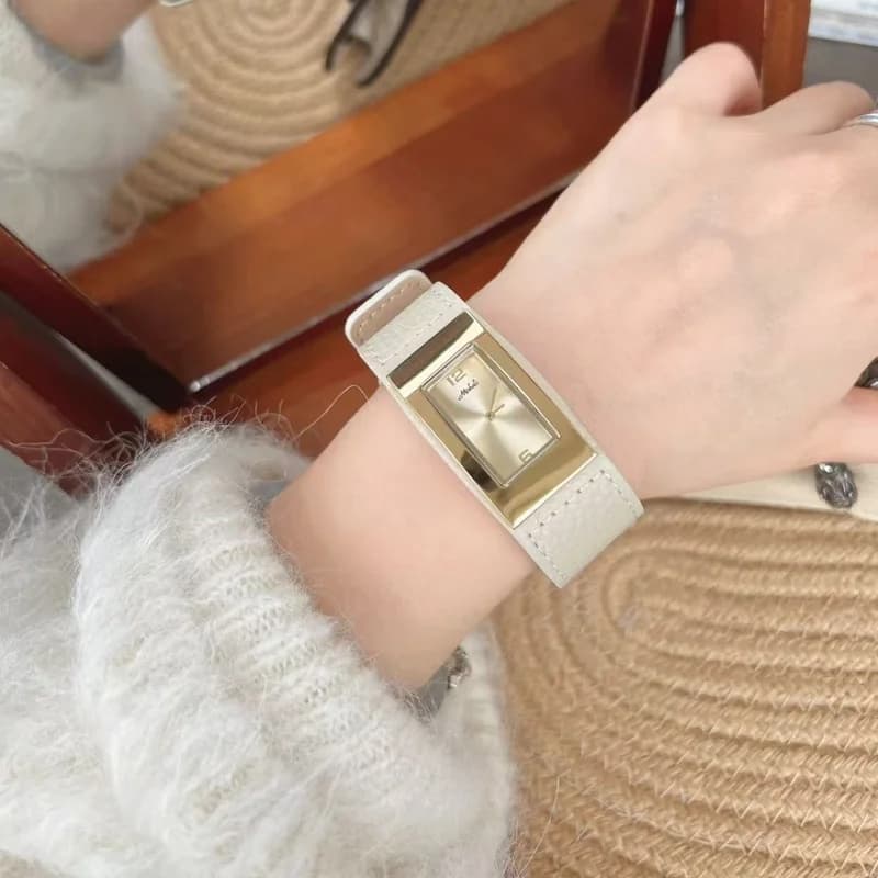 Mishali M25036 Formal Ladies Watch- White – view 3