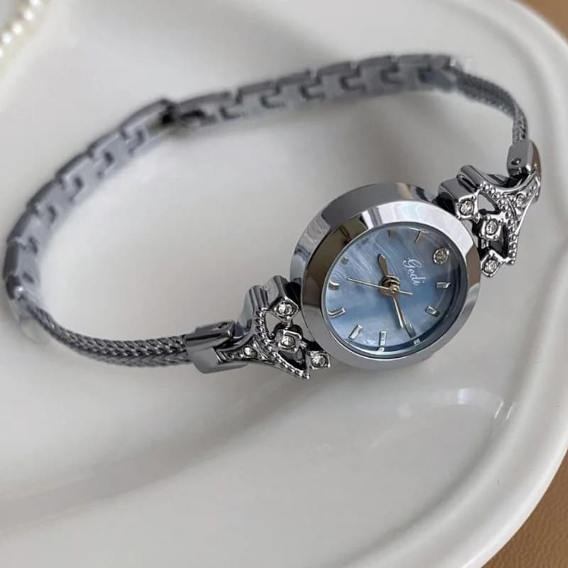 Gedi 62001 Luxury Bracelet Watch- Silver
