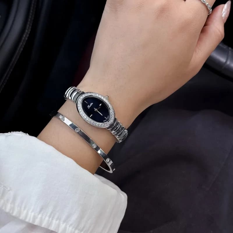 Scottie 9893C- Golden Bracelet Maroon Face – view 2