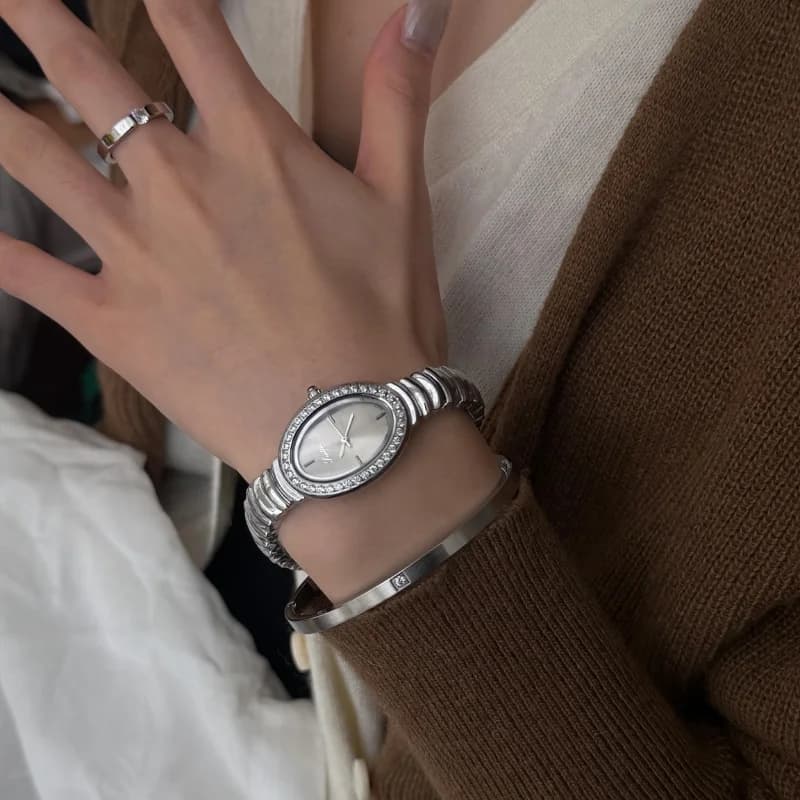 Scottie 9893C- Silver Bracelet Gray Face – view 2